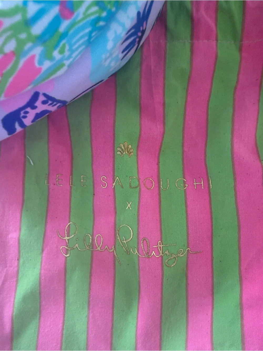 Lele Sadoughi x Lilly Pulitzer Pink & Aqua Knot Headband Set
